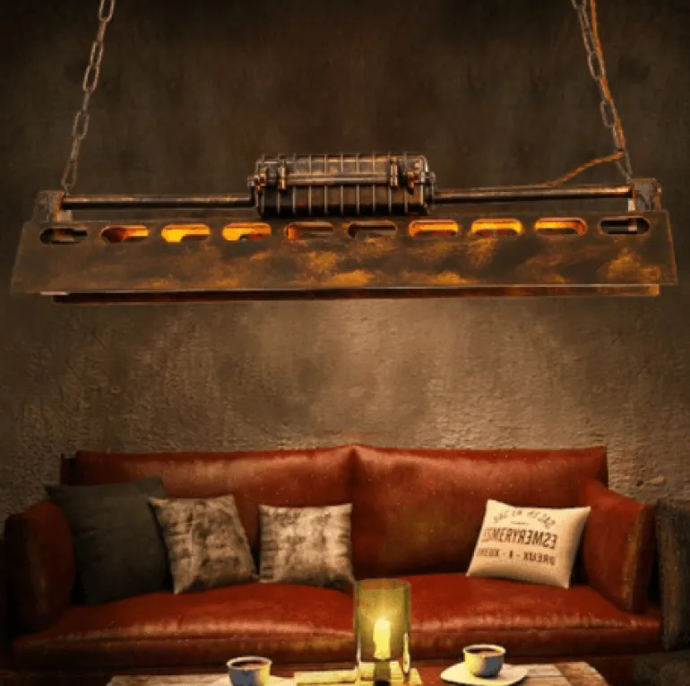 Industrial Iron Pendant Light - Loft Ceiling Fixture