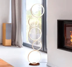 Infinity Ring Floor Lamp - Modern LED Light Fixture