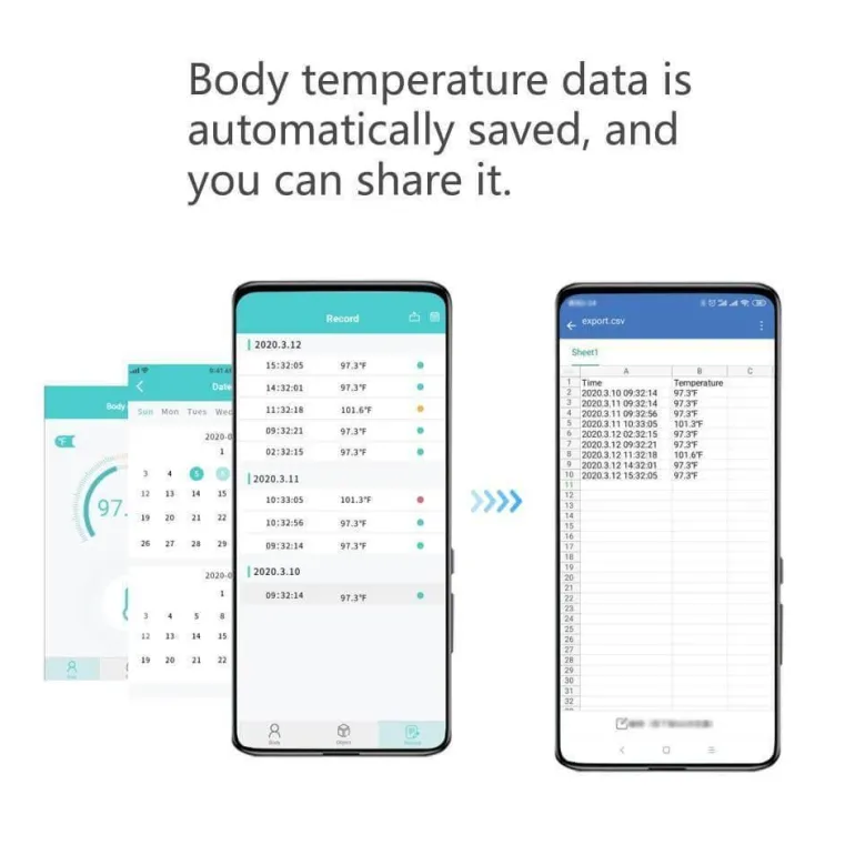 Infrarot-Stirnthermometer – Tragbarer digitaler Temperaturscanner