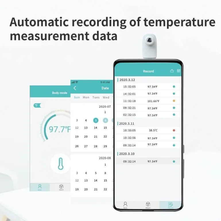 Infrarot-Stirnthermometer – Tragbarer digitaler Temperaturscanner