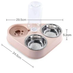 3-in-1-Futternapf-Set aus Edelstahl – langlebige Futternäpfe für Hunde und Katzen