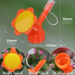 2-in-1-Gartennebel-Sprinklerflasche – Pflanzenpflege-Sprüher