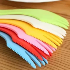 3-in-1-Göffel-Set für Kinder – Besteck für Camping, Wandern und Picknick