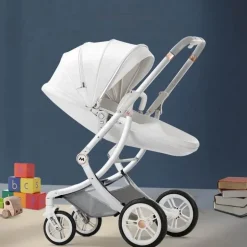 3-in-1-Kinderwagen im futuristischen Stil – vielseitiges Reisesystem