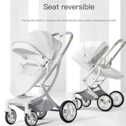 3-in-1-Kinderwagen im futuristischen Stil – vielseitiges Reisesystem