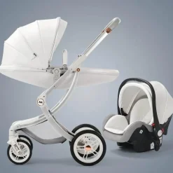 3-in-1-Kinderwagen im futuristischen Stil – vielseitiges Reisesystem