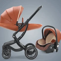 3-in-1-Kinderwagen im futuristischen Stil – vielseitiges Reisesystem