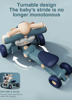 3-in-1-Lauflernwagen für Babys – Anti-Rollover-Wagen