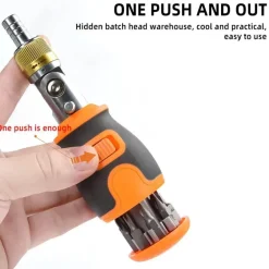 8-in-1-Mini-Ratschenschraubendreher mit Magnet – Tragbares Werkzeug
