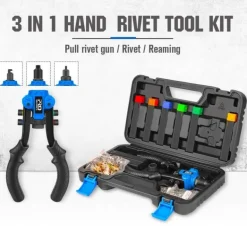 3-in-1-Nietmuttern-Werkzeugsatz – Handniet- und Mutternsetzer-Set