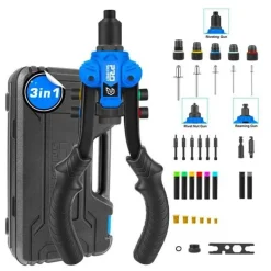 3-in-1-Nietmuttern-Werkzeugsatz – Handniet- und Mutternsetzer-Set