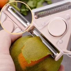 3-in-1-Rotationsschäler aus Edelstahl für Obst und Gemüse