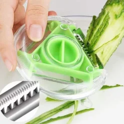 3-in-1-Schäler aus Edelstahl – vielseitiges Küchengerät