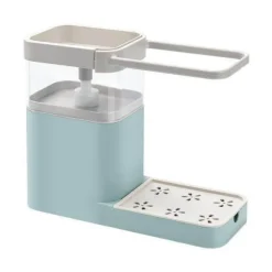 3-in-1-Seifenhalter-Abtropffläche – Multifunktionaler Küchen-Aufbewahrungs-Organizer