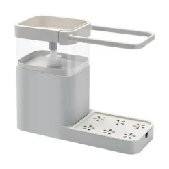 3-in-1-Seifenhalter-Abtropffläche – Multifunktionaler Küchen-Aufbewahrungs-Organizer