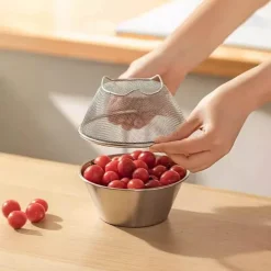 2-in-1-Siebset aus Edelstahl – Küchenkochwerkzeug