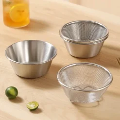 2-in-1-Siebset aus Edelstahl – Küchenkochwerkzeug