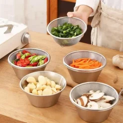 2-in-1-Siebset aus Edelstahl – Küchenkochwerkzeug