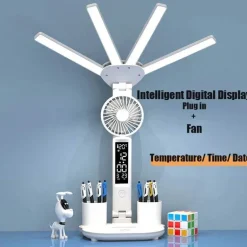 Intelligente multifunktionale Tischlampe – 3-in-1-Design mit vier Köpfen