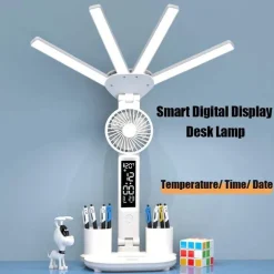 Intelligente multifunktionale Tischlampe – 3-in-1-Design mit vier Köpfen