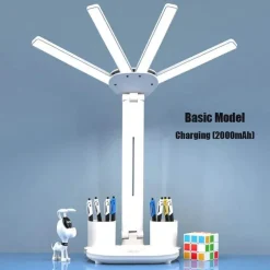 Intelligente multifunktionale Tischlampe – 3-in-1-Design mit vier Köpfen