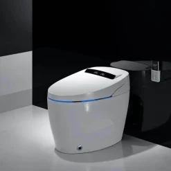 Intelligente selbstreinigende Toilette – elegantes futuristisches Design