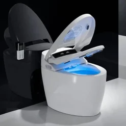 Intelligente selbstreinigende Toilette – elegantes futuristisches Design