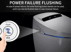 Intelligente selbstreinigende Toilette – elegantes futuristisches Design