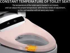 Intelligente selbstreinigende Toilette – elegantes futuristisches Design