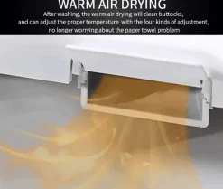 Intelligente selbstreinigende Toilette – elegantes futuristisches Design