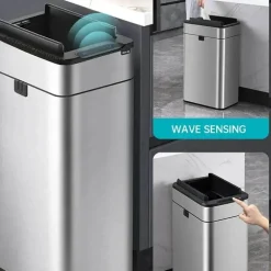 Intelligenter automatischer Sensor-Mülleimer aus Edelstahl