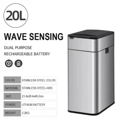 Intelligenter automatischer Sensor-Mülleimer aus Edelstahl
