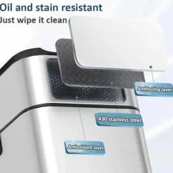 Intelligenter automatischer Sensor-Mülleimer aus Edelstahl