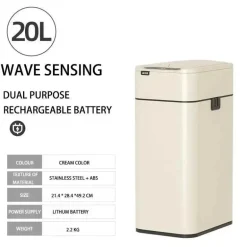 Intelligenter automatischer Sensor-Mülleimer aus Edelstahl