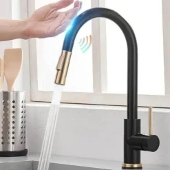 Intelligenter Küchenwasserhahn – Unterstützender Wasserhahn mit Touch-Steuerung