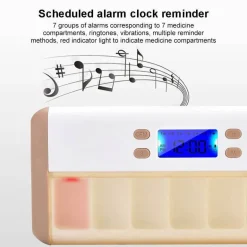 Intelligenter Pillen-Organizer mit Alarm – Automatische Erinnerungsbox