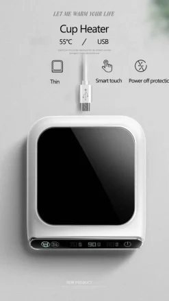 Intelligenter USB-Tassenwärmer-Untersetzer – Elegantes Kaffee-Wärme-Schreibtisch-Accessoire
