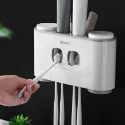 Intelligenter Zahnpastaspender – Badezimmer-Organizer zur Wandmontage