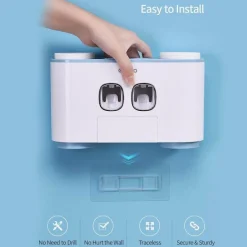 Intelligenter Zahnpastaspender – Badezimmer-Organizer zur Wandmontage