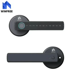 Intelligentes Fingerabdruck-Türschloss – schlüsselloses Bluetooth, kompatibel mit Tuya Alexa Google Assistant