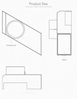 Intelligentes schlüsselloses Schließsystem – 4er-Pack elektronische Eingangsschlösser