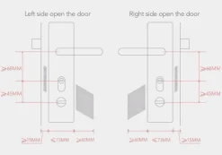 Intelligentes schlüsselloses Schließsystem – 4er-Pack elektronische Eingangsschlösser