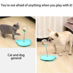 Interaktiver Futterball für Haustiere – Spielzeug zur langsamen Fütterung für aktive Hunde