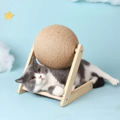 Interaktiver Katzenkratzball – lustiges Katzenspielzeug zum Kratzen und Spielen
