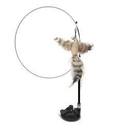 Interaktiver Katzenspielzeug-Stab mit Federn – spannendes Spielzeug für Hauskatzen