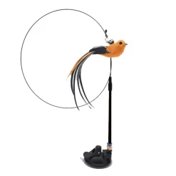 Interaktiver Katzenspielzeug-Stab mit Federn – spannendes Spielzeug für Hauskatzen