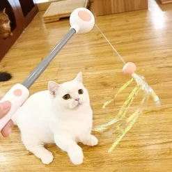 Interaktiver Katzen-Teaser-Stick – Spannendes Spaßspielzeug für Katzen