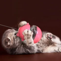 Interaktiver Leckerli-Spender für Katzenspielzeug für spannenden Spielspaß