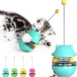 Interaktiver Leckerli-Spender für Katzenspielzeug für spannenden Spielspaß