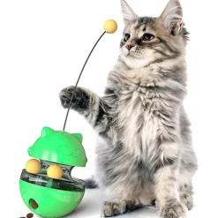 Interaktiver Leckerli-Spender für Katzenspielzeug für spannenden Spielspaß